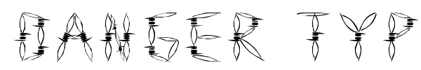 Danger Type font preview